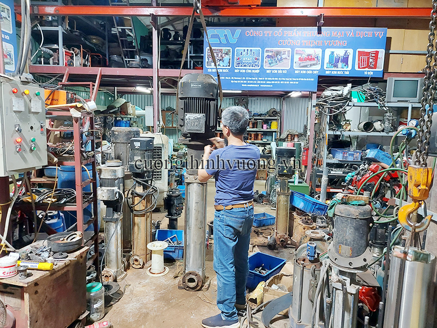 Vệ sinh, bảo dưỡng máy bơm trục đứng chuyên nghiệp, uy tín tại Hà Nội